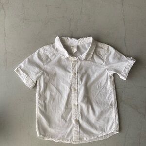 H&M white linen shirt